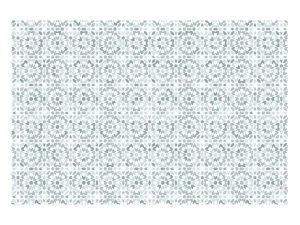 Fashion Tapijt Van Vinyl Met Cementtegeleffect - 120 X 180 Cm - Blauw En Wit - Princy Tapijt Van Vinyl