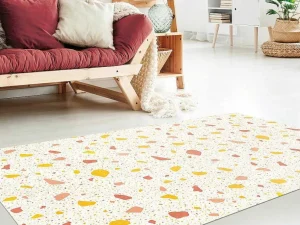 Cheap Tapijt Van Vinyl Met Terrazzo-Effect - 120 X 180 Cm - Meerdere Kleuren - Stonya Woonkamertapijt
