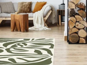 Best Sale Tapijt Van Vinyl Met Tropisch Motief - 120 X 180 Cm - Groen - Imaza Tapijt Van Vinyl