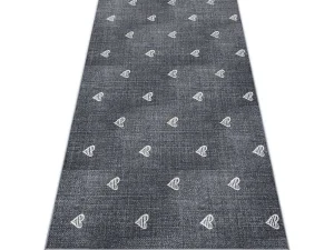 Flash Sale Tapijt Voor Kinderen Hearts Jeans, Gewreven Harten, Kinderen - Grijsk 100X150 Cm Kindervloerkleed