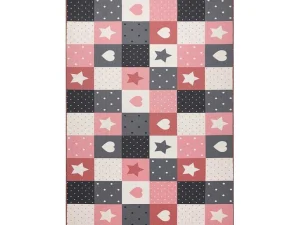 Cheap Tapijt Voor Kinderen Stars Sterren, Sterretje , Rozekleuring / Grijs 100X300 Cm Kindervloerkleed