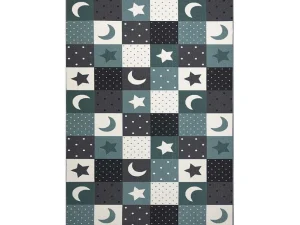 Clearance Tapijt Voor Kinderen Stars Sterren, Sterretje , Kinderen, Turkoois / 300X450 Cm Kindervloerkleed