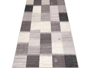 Clearance Tapijt Wol Angel 7961 / 52022 Geometrisch, Vierkant Beige / Grijs 160X230 Cm Kindervloerkleed