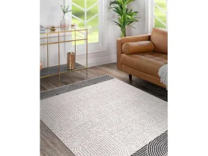 New Tapijt Wol Angel 7901 / 52022 Geometrisch Beige / Grijs 200X300 Cm Kindervloerkleed