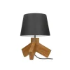 Outlet Tilda Tafellamp, Eik, Chroom, Antraciet, 30X30X43,5 Cm, Lamp
