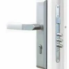 Store Toegangsdeur Van Geglazuurd En Roestvrij Staal H207 X B100 Cm Antraciet - Rechter Deur - Tifana Voordeur