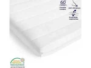 New Topmatras 100X190 Cm Met Stevige Ondersteuning - Afneembare En Wasbare Hoes Voor Optimale Hygiene Topmatras