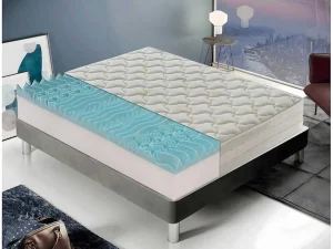 New Traagschuimmatras - 9 Verschillende Zones - Hoogte 25 Cm - Afneembare Aloe-Hoes 90X190 Cm Matras Met Vormgeheugen