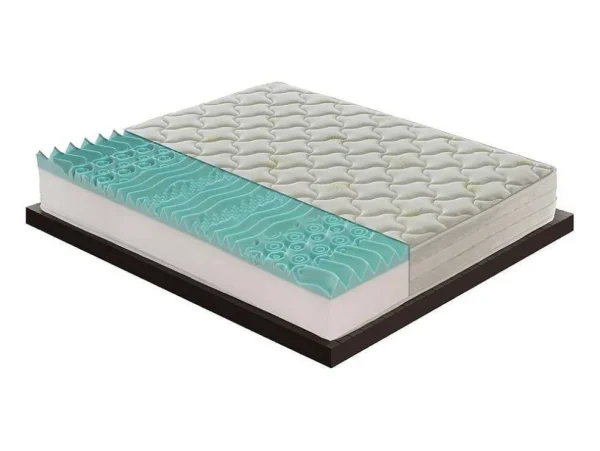 New Traagschuimmatras - 9 Verschillende Zones - Hoogte 25 Cm - Afneembare Aloe-Hoes 90X190 Cm Matras Met Vormgeheugen