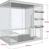 Flash Sale Traditionele Sauna 4/5 Persoons Van Faborg - 200 X 180 X 200 Cm Finse Sauna