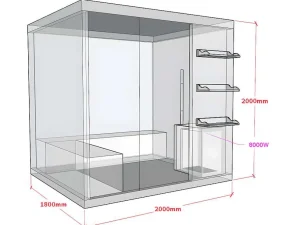 Flash Sale Traditionele Sauna 4/5 Persoons Van Faborg - 200 X 180 X 200 Cm Finse Sauna