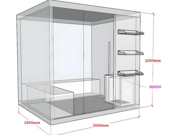 Flash Sale Traditionele Sauna 4/5 Persoons Van Faborg - 200 X 180 X 200 Cm Finse Sauna
