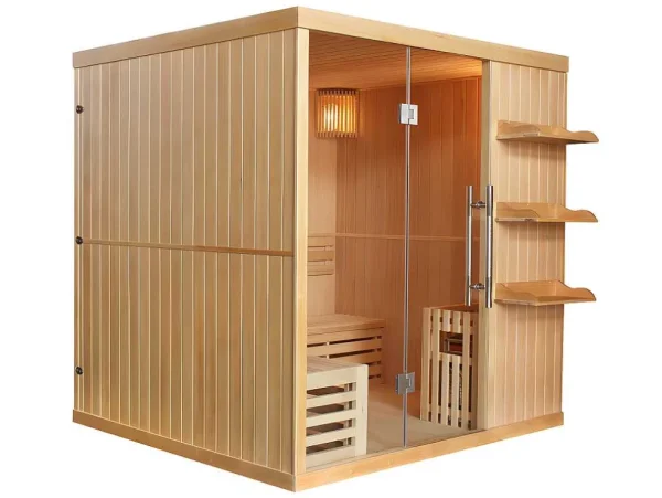 Flash Sale Traditionele Sauna 4/5 Persoons Van Faborg - 200 X 180 X 200 Cm Finse Sauna