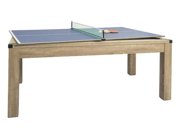 Outlet Transformeerbare Tafel Biljart & Pingpong - Licht Naturelkleurig - L182 X B102 X H80 Cm - Henk Spel Voor Binnen