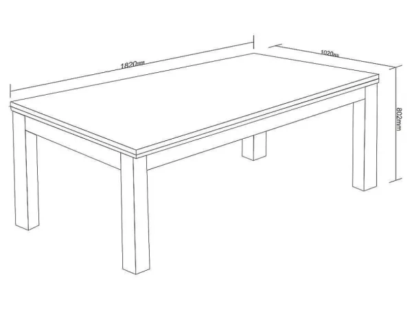 Outlet Transformeerbare Tafel Biljart & Pingpong - Licht Naturelkleurig - L182 X B102 X H80 Cm - Henk Spel Voor Binnen