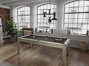 Outlet Transformeerbare Tafel Biljart & Pingpong - Licht Naturelkleurig - L182 X B102 X H80 Cm - Henk Spel Voor Binnen