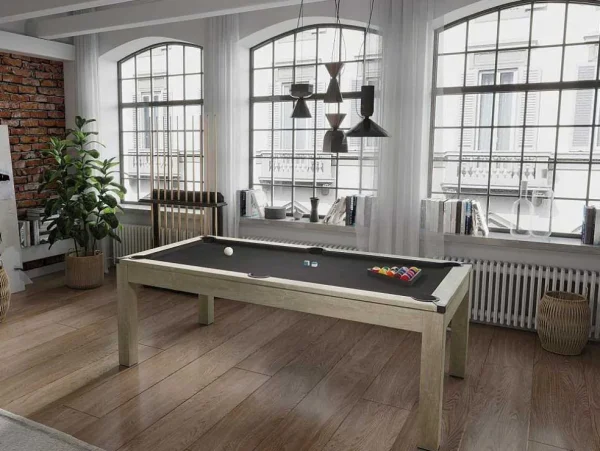 Outlet Transformeerbare Tafel Biljart & Pingpong - Licht Naturelkleurig - L182 X B102 X H80 Cm - Henk Spel Voor Binnen