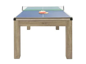 Outlet Transformeerbare Tafel Biljart & Pingpong - Licht Naturelkleurig - L182 X B102 X H80 Cm - Henk Spel Voor Binnen