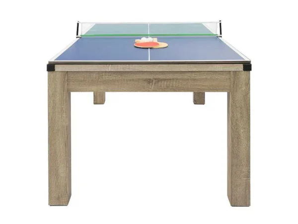 Outlet Transformeerbare Tafel Biljart & Pingpong - Licht Naturelkleurig - L182 X B102 X H80 Cm - Henk Spel Voor Binnen