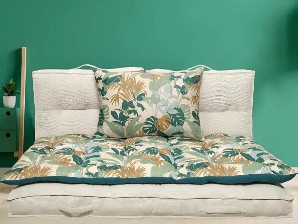 Discount Tropisch Vloermatras Van Velours - L120 X D60 Cm - Meerdere Kleuren - Toomai Huistextiel