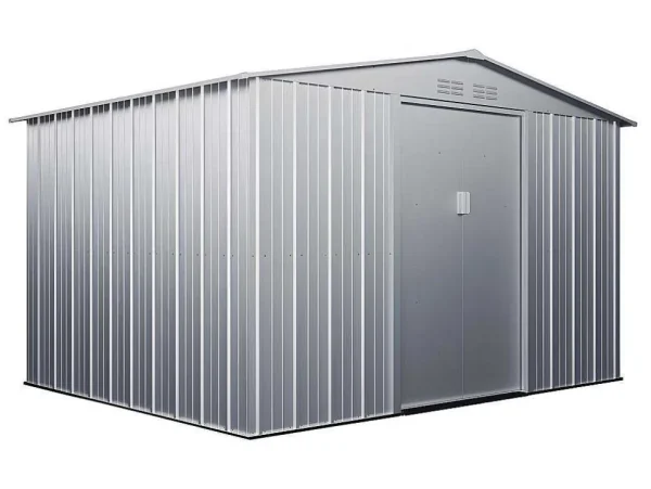 Flash Sale Tuinhuisje Van Gegalvaniseerd Staal - Grijs - Linus - 9,92 M Tuinhuis