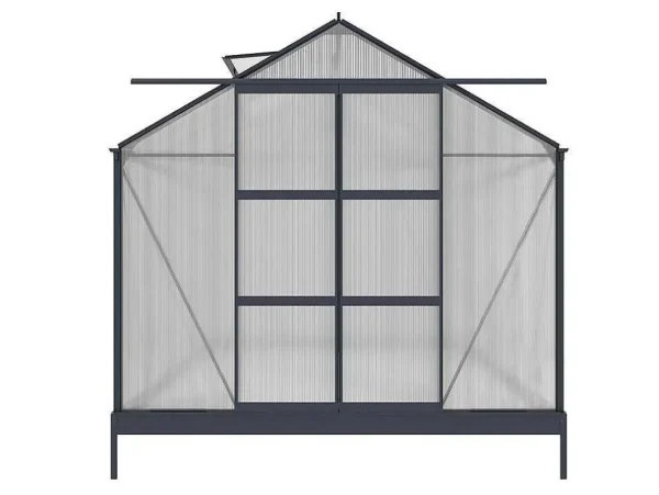 Best Tuinserre Corolle Ii 9 M Van Polycarbonaat - Antraciet Tuinkas