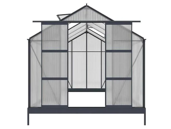 Best Tuinserre Corolle Ii 9 M Van Polycarbonaat - Antraciet Tuinkas