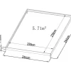 Outlet Tuinserre Van Polycarbonaat Anissa Met Basis - 5,9 M - Groen Tuinkas