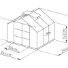 Shop Tuinserre Van Polycarbonaat Anissa Met Basis - 5,9 M - Antraciet Tuinkas