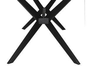 Cheap Tuintafel Van Acaciahout En Zwart Metaal Tobaga - L. 180 Cm Tuinset