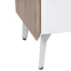 Flash Sale Tv-Meubel Met 4 Lades En 2 Nissen - Mdf & Metaal - Witgelakt & Naturelkleur - Cayana Tv-Meubel