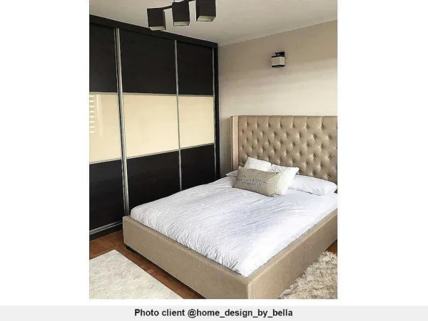 Best Tweepersoonsbed Massimo Gestoffeerd Met Capitons - 160 X 200 Cm - Beige - Stof Tweepersoonsbed