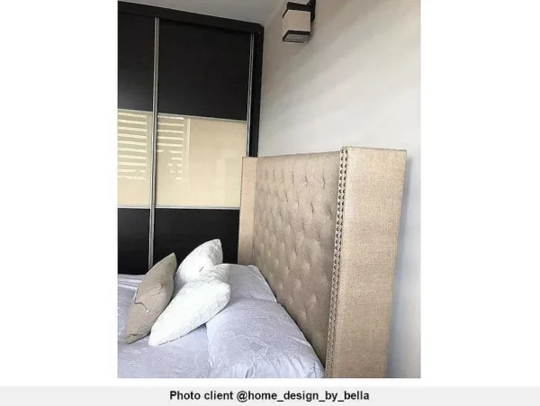 Best Tweepersoonsbed Massimo Gestoffeerd Met Capitons - 160 X 200 Cm - Beige - Stof Tweepersoonsbed