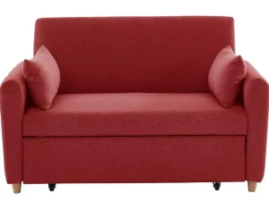Best Sale Tweezits Bedbank Van Stof Ayla - Rood Scandinavisch