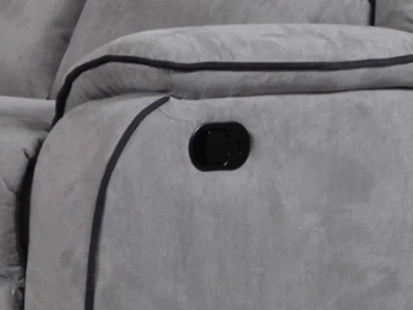 Best Sale Tweezits Relaxbank Microvezel Hernani - Grijs Relaxbanken Met Manuele Relaxfunctie