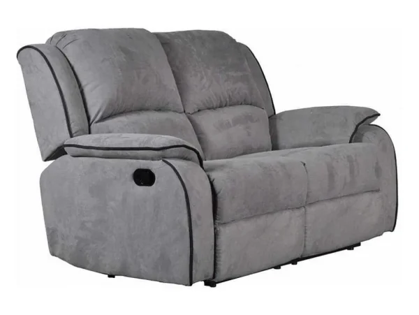 Best Sale Tweezits Relaxbank Microvezel Hernani - Grijs Relaxbanken Met Manuele Relaxfunctie