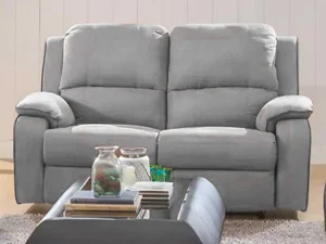 Best Sale Tweezits Relaxbank Microvezel Hernani - Grijs Relaxbanken Met Manuele Relaxfunctie