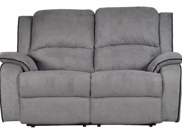 Best Sale Tweezits Relaxbank Microvezel Hernani - Grijs Relaxbanken Met Manuele Relaxfunctie