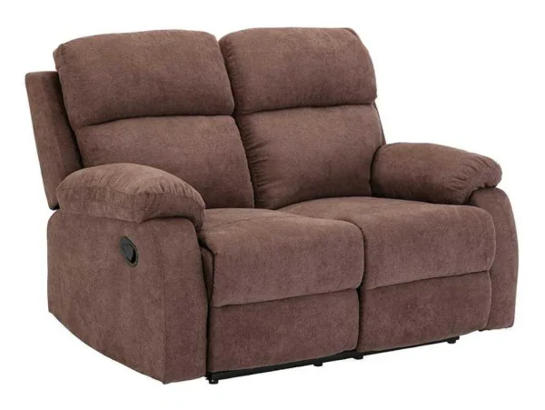 Online Tweezits Relaxbank Van Stof Tolzano - Donkerbruin Relaxbanken Met Manuele Relaxfunctie