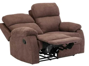 Online Tweezits Relaxbank Van Stof Tolzano - Donkerbruin Relaxbanken Met Manuele Relaxfunctie