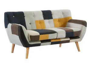 Fashion Tweezitsbank In Patchworkstof Serti Ii Scandinavisch