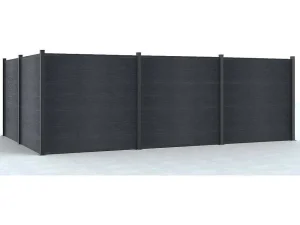 Flash Sale Uitbreiding Voor Omheining In Composietplaten Enola H.180 Cm - Antraciet Afscherming En Omheining