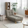 Shop Uitklapbare Chaise Longue Van Taupegrijze Stof Esteban Chaise Longue