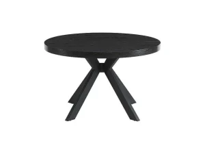 Cheap Uitschuifbare Eettafel 4 Tot 8 Personen Mdf En Staal Zwart Komoni Eettafel