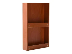 Clearance Uitschuifbare Kaptafel - 8 Laden En 1 Spiegel Met Led - Retrostijl - Bruin (Kruk Niet Inbegrepen) Kaptafels