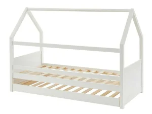 Best Sale Uitschuifbed 2 X 90 X 190 Cm - Grenen - Wit + Matras - Hurra Bed Met Slaaplade