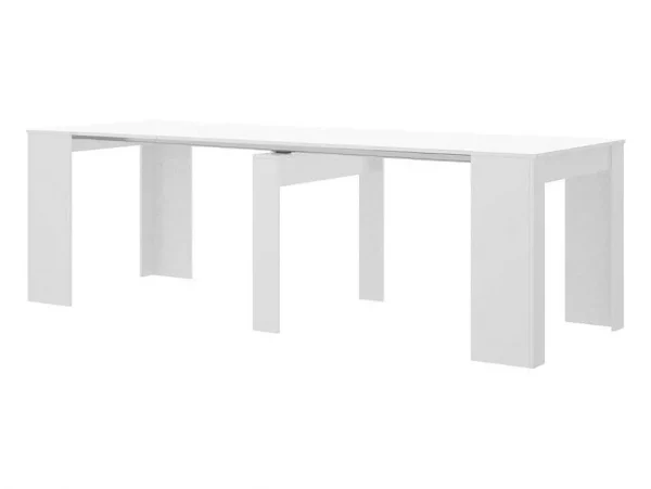 Cheap Uittrekbare Sidetabletafel Onega - 10 Personen - 4 Verlengstukken - Kleur: Wit Eettafel
