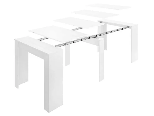 Cheap Uittrekbare Sidetabletafel Onega - 10 Personen - 4 Verlengstukken - Kleur: Wit Eettafel