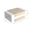 Shop Ulrica Koffietafel, Wit, Sonoma, 100X60X35 Cm, Salontafel