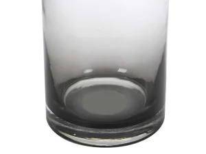 New Vaas Van Getint Glas - D20,5 X H30 Cm - Glas - Gerookt Grijs - Valoit Decoratieobject Voor Binnen